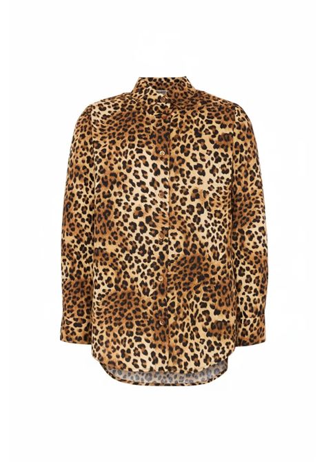 Camicia con stampa SAINT BARTH | BRIG003 MINI BRIGITTE07520L COTTON SAND LEOPARD 19